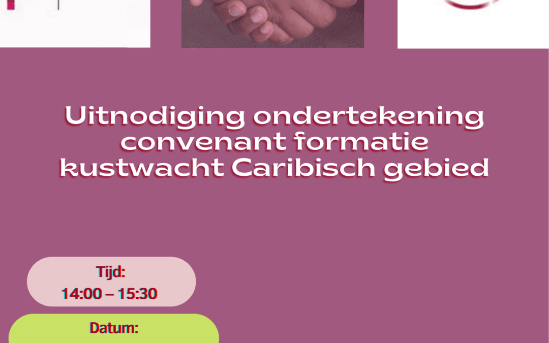 Uitnodiging ondertekening convenant Kustwacht